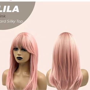 Pink Silky Hair Wig
